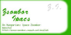 zsombor ipacs business card